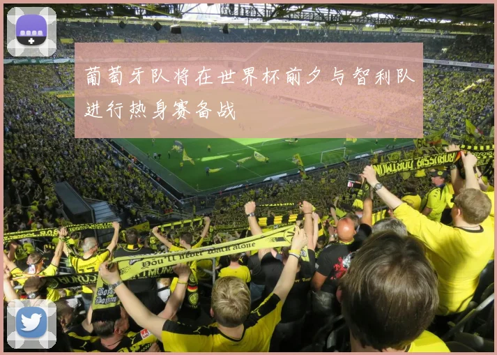 葡萄牙队将在世界杯前夕与智利队进行热身赛备战